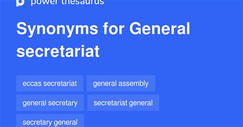secretariat synonym.